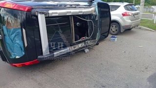 Серьезное ДТП в Железногорске: два автомобиля столкнулись