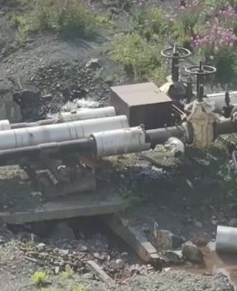 Прорыв трубы в Талнахе угрожает безопасности дороги